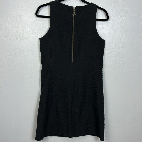 Desigual by Christian Lacroix Sleeveless Textured Black Dress Size 6 - Picture 4 of 13
